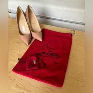 Christian Louboutin Pigalle 100mm Heels Nude size 37.5 (size 7)